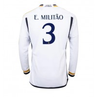 Billiga Real Madrid Eder Militao #3 Hemma fotbollskläder 2023-24 Långärmad